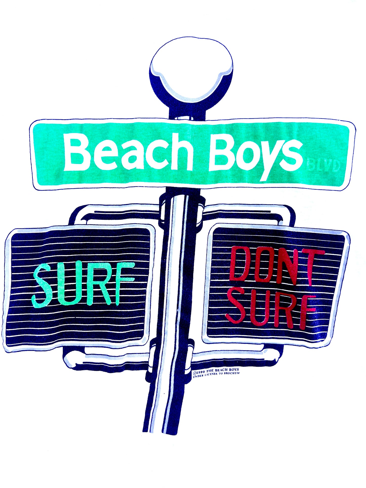 Vintage Beach Boys 1990 Catch a Wave white XL shirt