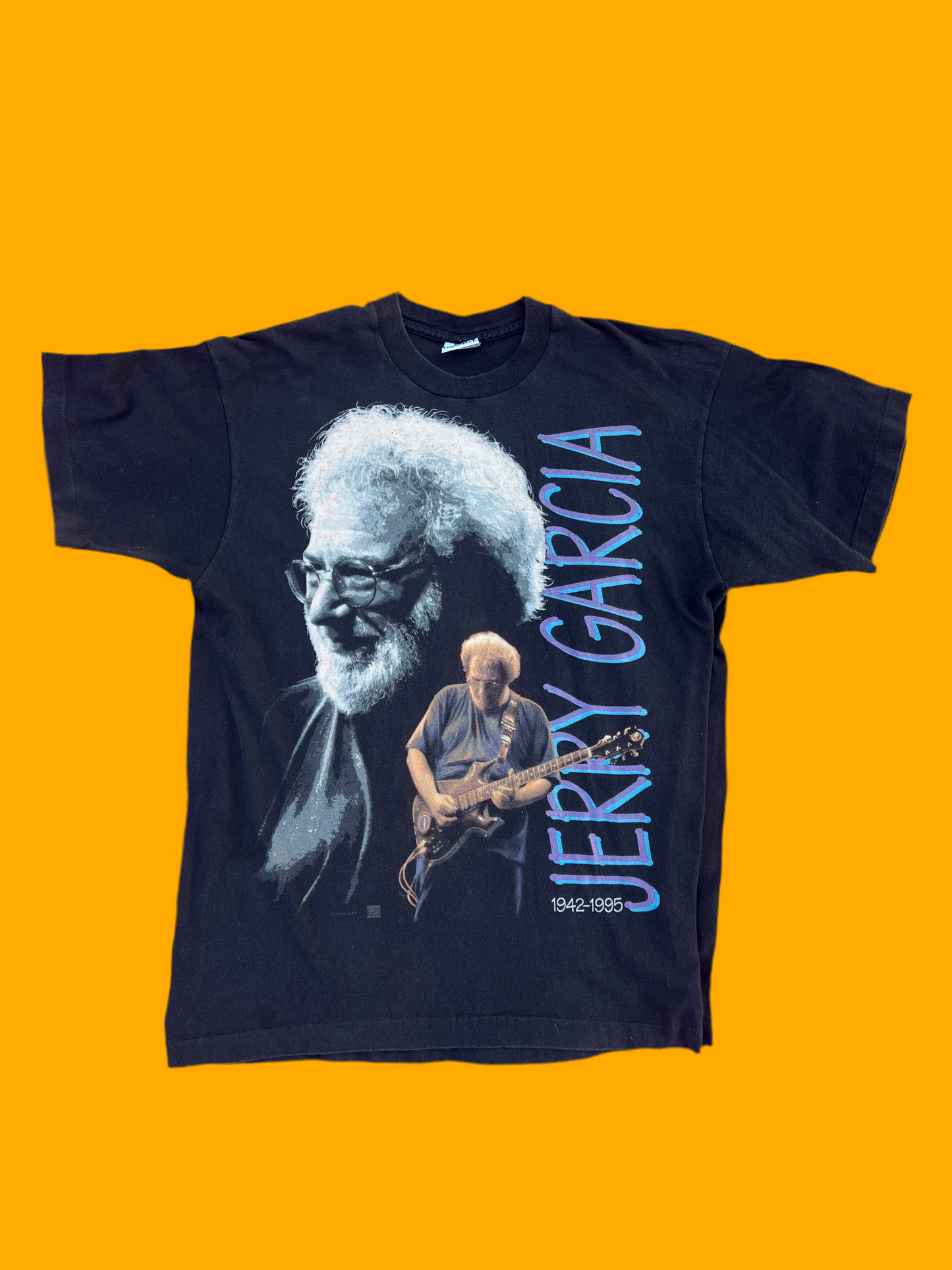 Vintage Jerry Garcia shirt 1995 Liquid Blue