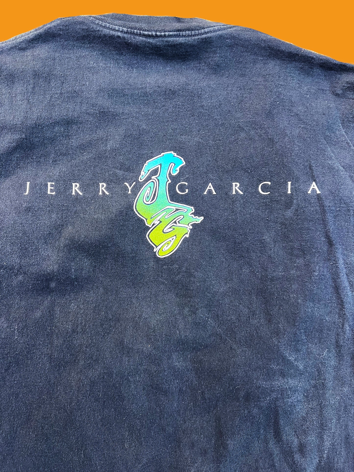 Vintage 1994 Jerry Garcia Winterland Productions Surrealist Jerry face black short sleeve shirt