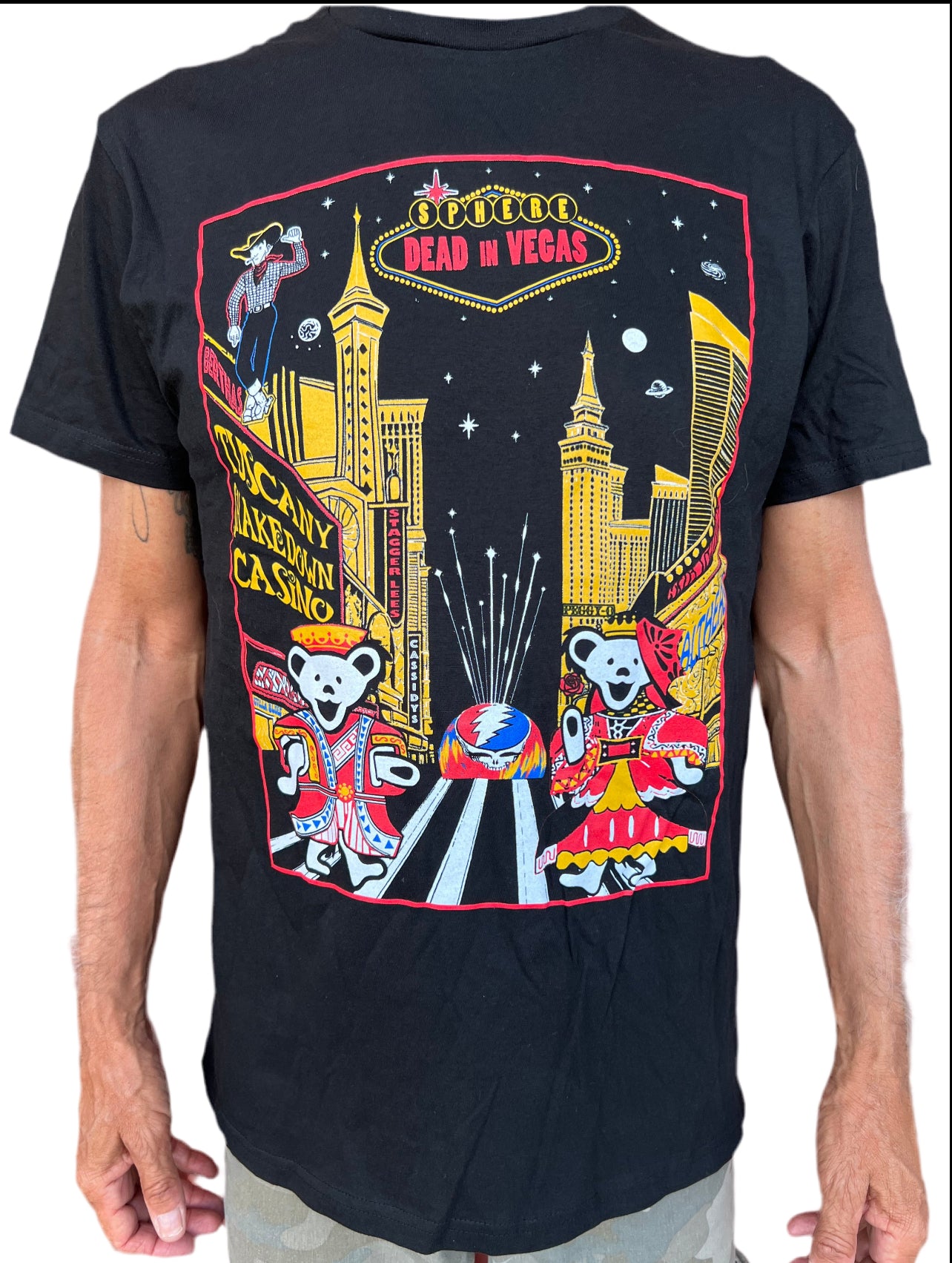 Dead in Vegas- black short sleeve t-shirt