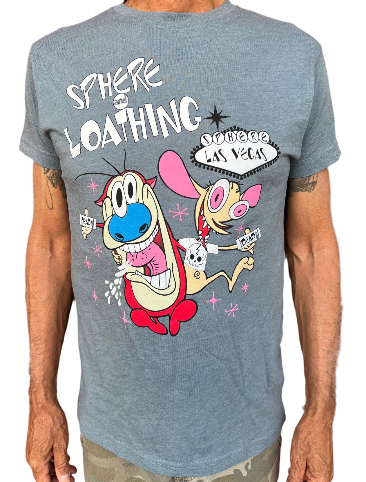 SPHERE and LOATHING- dark gray short sleeve t-shirt