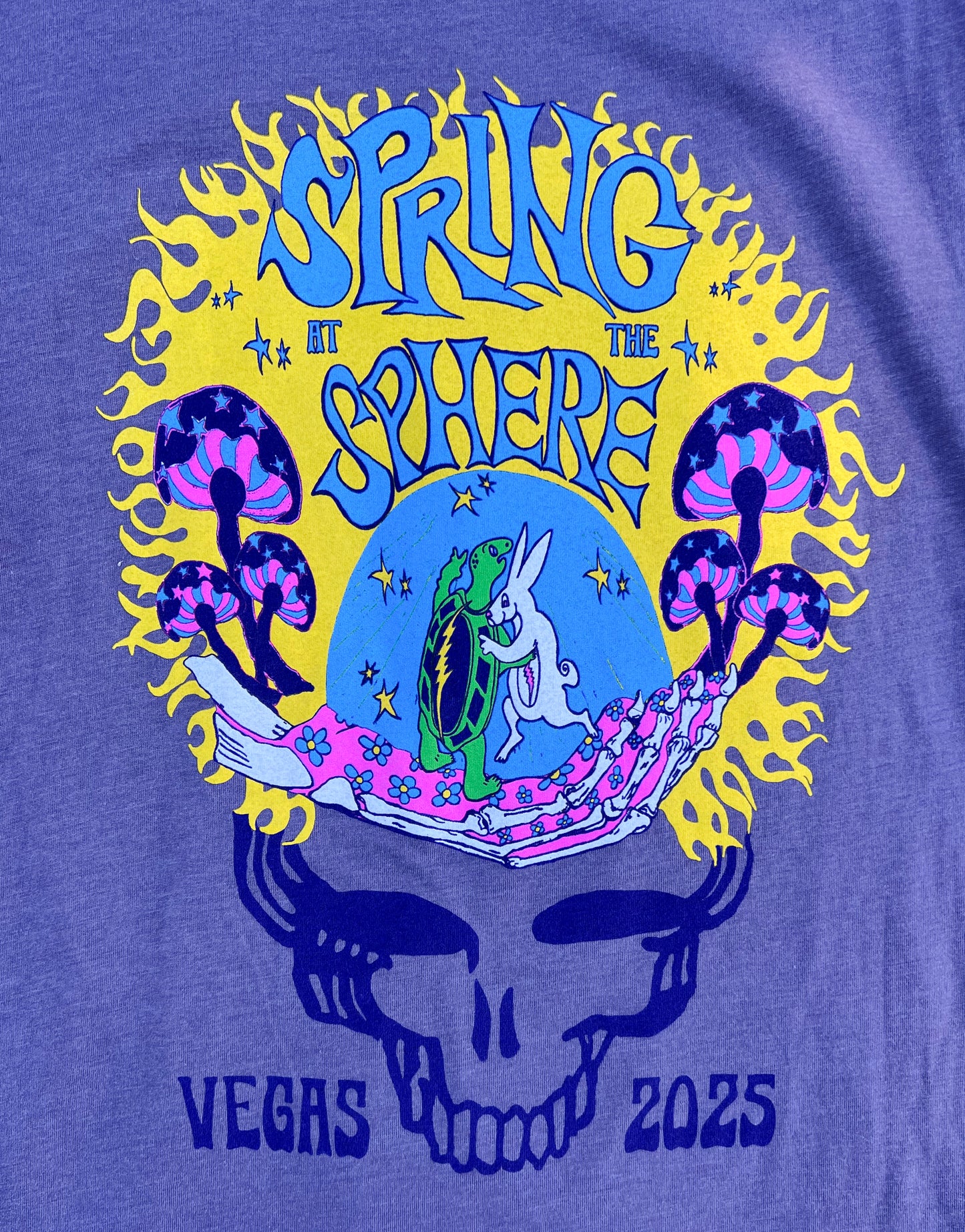 SPRING at the SPHERE- purple short sleeve t-shirt