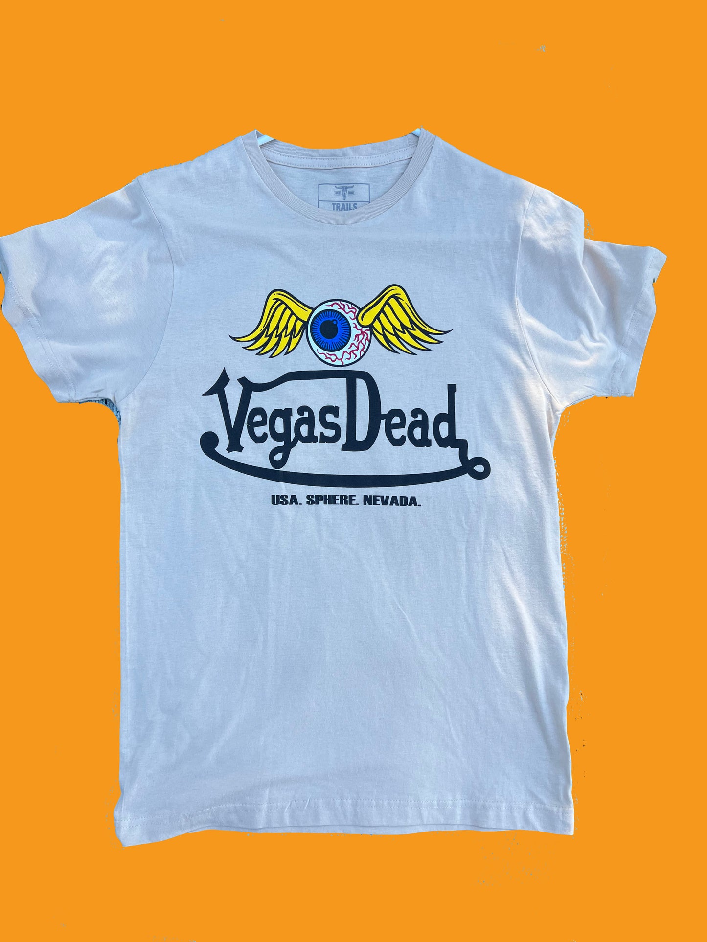 Vegas Dead - cream short sleeve t-shirt