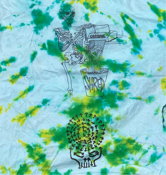 Grateful Shred fan art tiedyed long sleeve shirt
