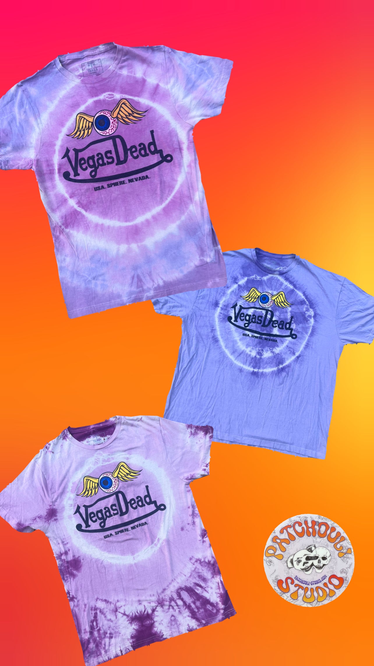 TIE DYED Vegas Dead - short sleeve t-shirt