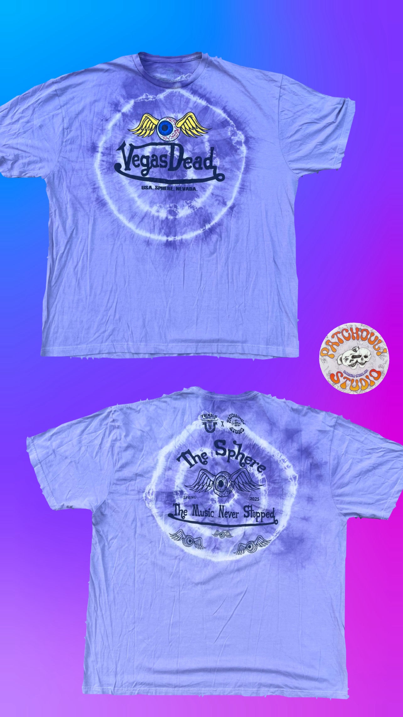 TIE DYED Vegas Dead - short sleeve t-shirt