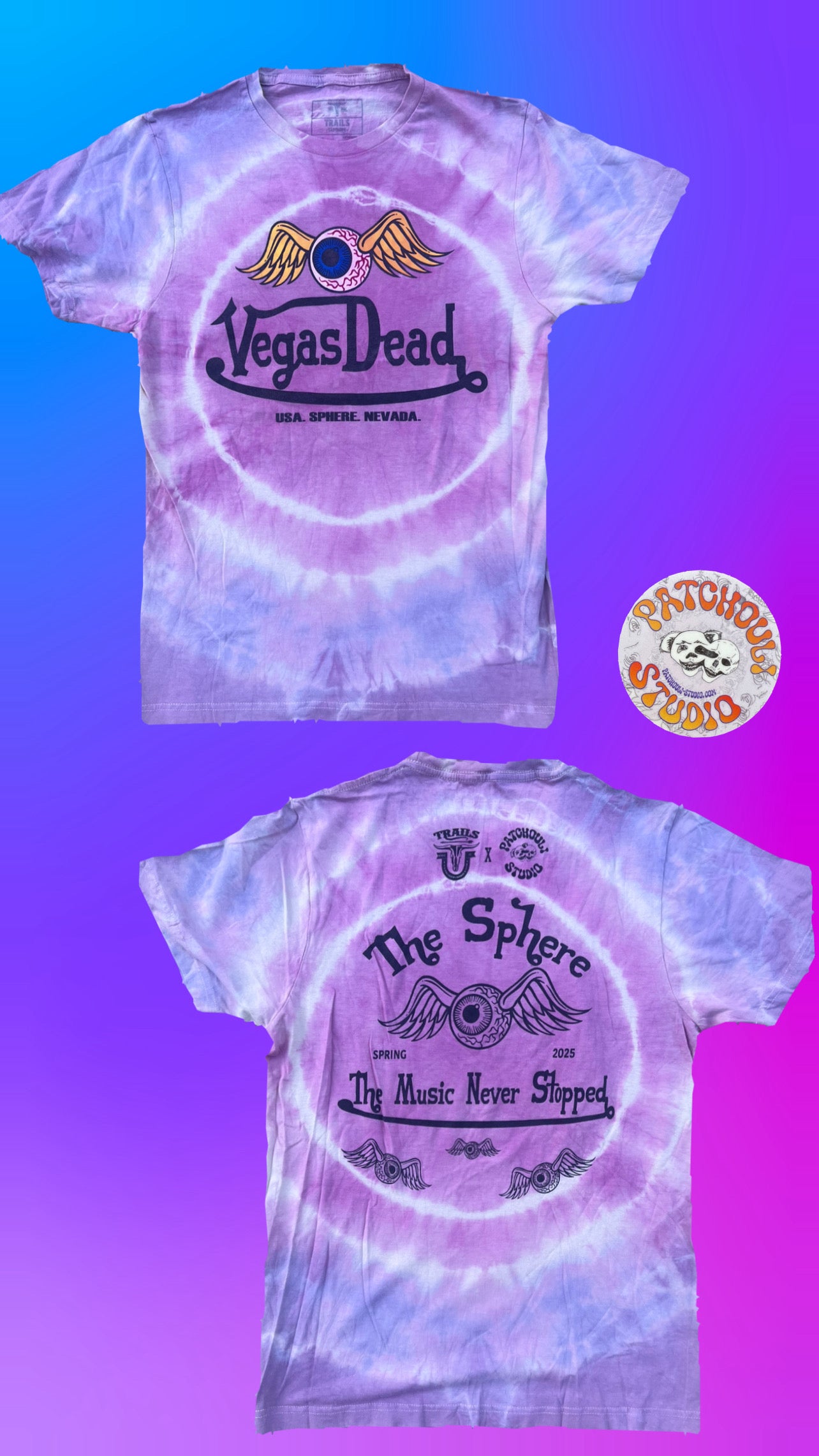 TIE DYED Vegas Dead - short sleeve t-shirt