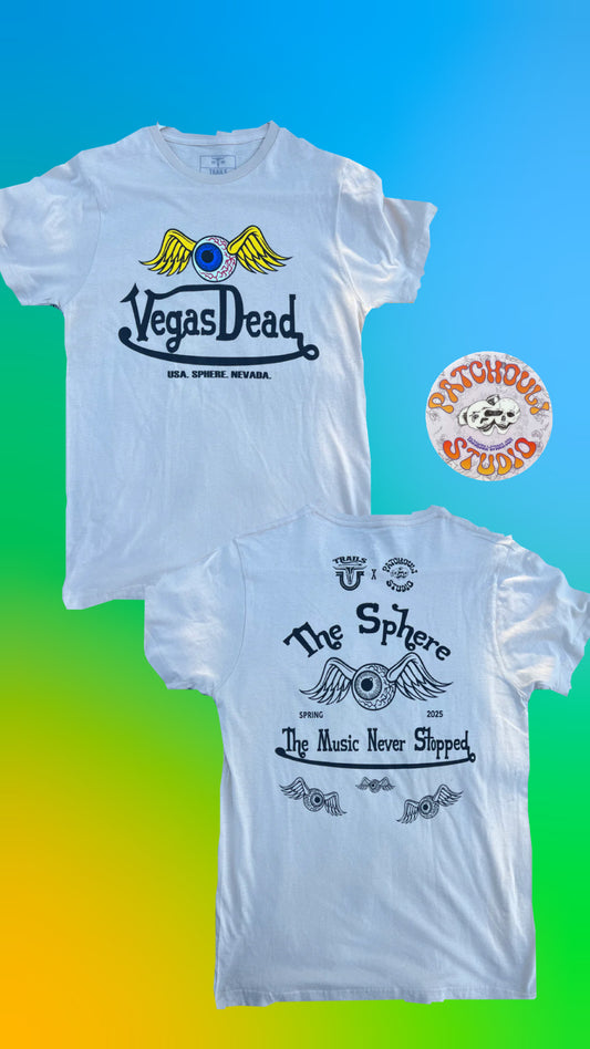 Vegas Dead - cream short sleeve t-shirt