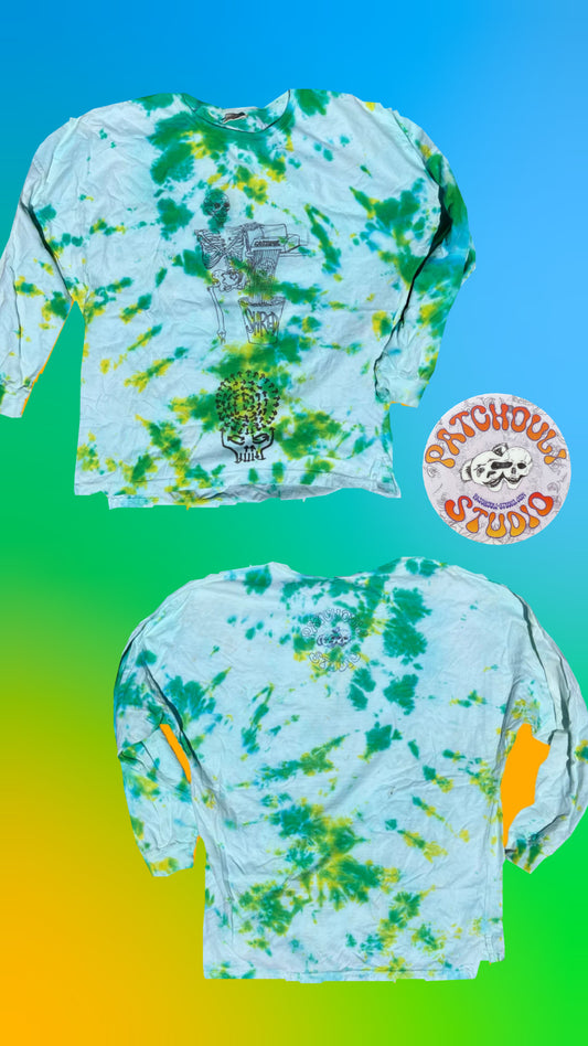 Grateful Shred fan art tiedyed long sleeve shirt