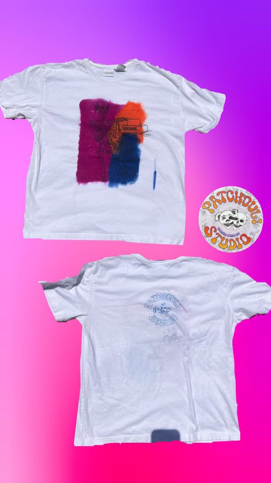 Grateful Shred fan art shirt
vintage Cherokee short sleeved white shirt