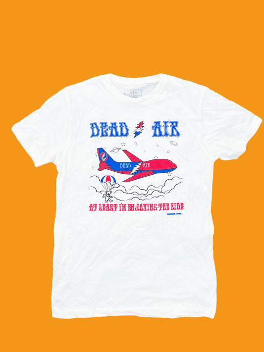 Dead Air - white short sleeve t-shirt- 15%OFF with discount code DEADAIR