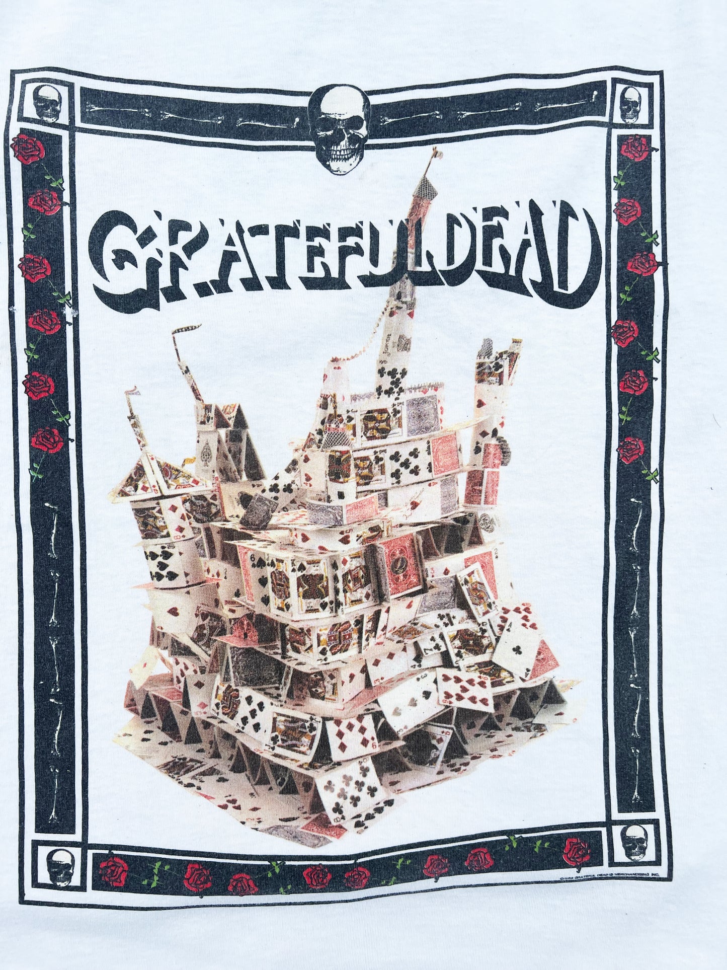 Vintage Grateful Dead House of Cards Fall Tour 1989 (The Warlocks shows) short sleeved shirt