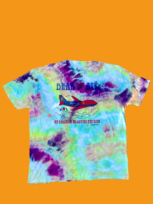 Ice dyed Dead Air short sleeved shirt- X-Large- At Least I'm Enjoying the Ride!!!