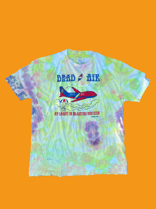 Ice dyed Dead Air short sleeved shirt- 2XL- At Least I'm Enjoying the Ride!!!